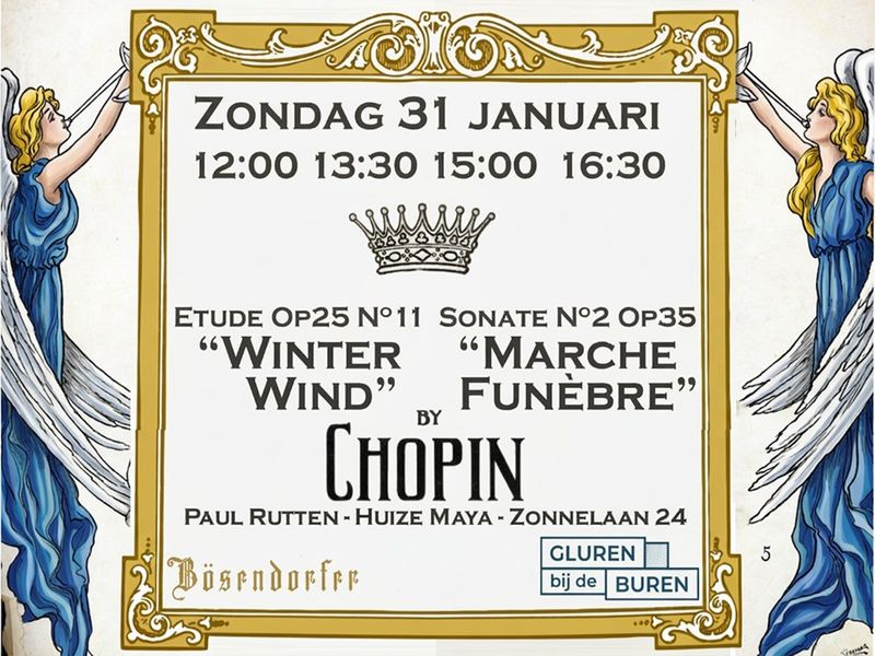 Chopin's Winter Wind etude en de 2e sonate (Marche Funebre), gespeeld door Paul Rutten